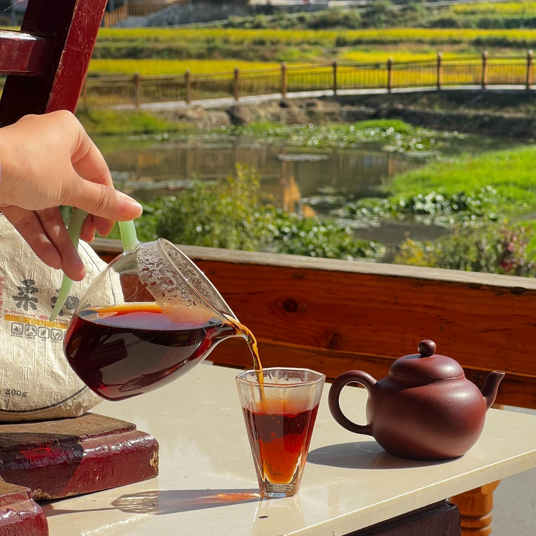 【贺开熟茶】2022年柔甜顺滑200克一饼（送同款茶样）