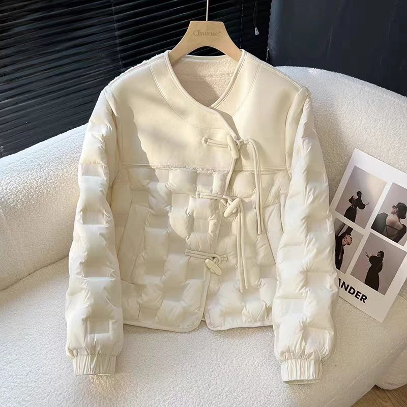 圆领羽绒服女短款轻薄休闲百搭 0012