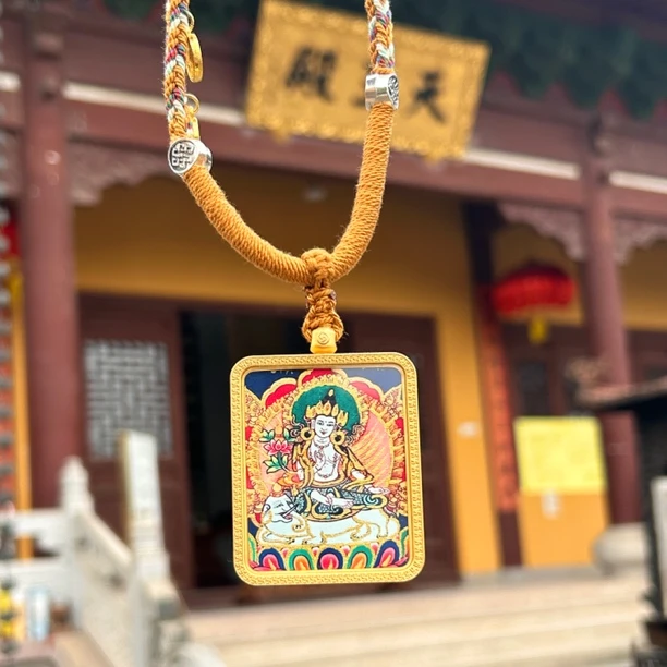 藏式工艺，康安幸福，普贤+五爷吊坠