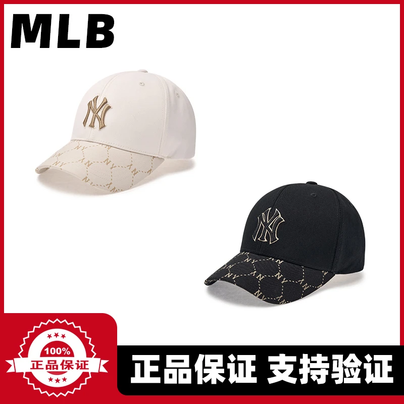 MLB专柜正品24年新款大标老花棒球帽男女同款鸭舌帽 CPM09