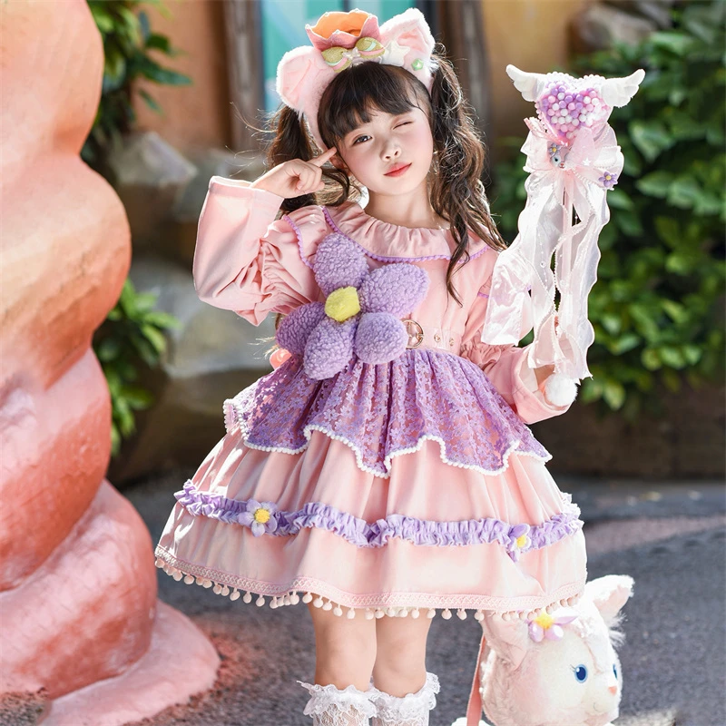 万圣节儿童服装玲娜贝儿蓬蓬裙子生日礼服连衣裙洛丽塔女童公主裙
