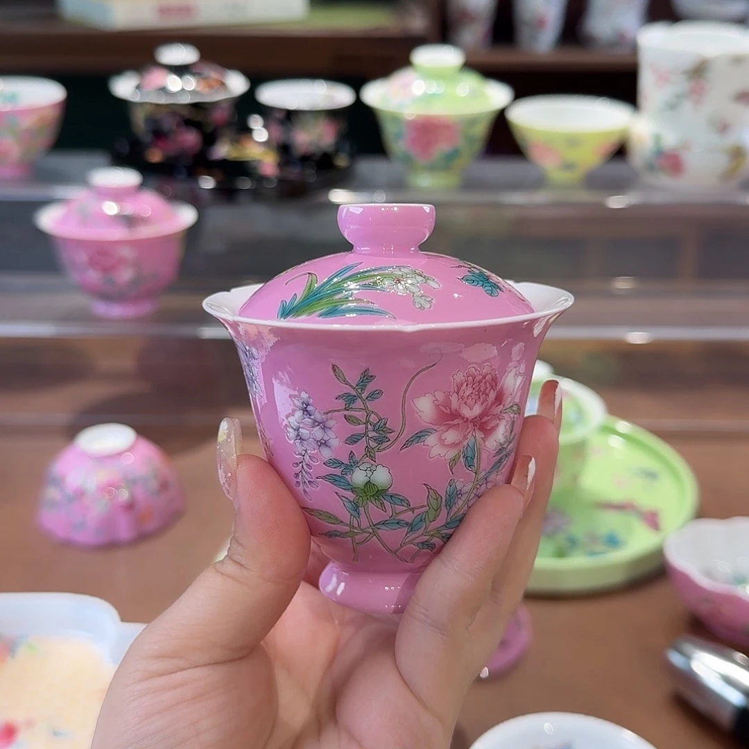 人***天珐琅彩主人杯茶具套装