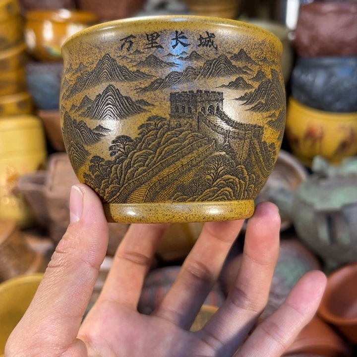 紫砂茶杯宜兴紫砂杯