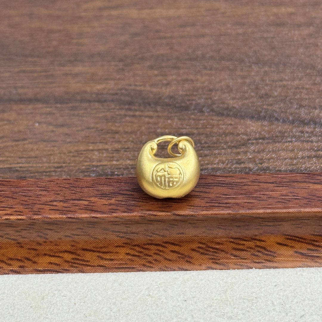 君潮黄金足金999带环小胖福DP1297-0340