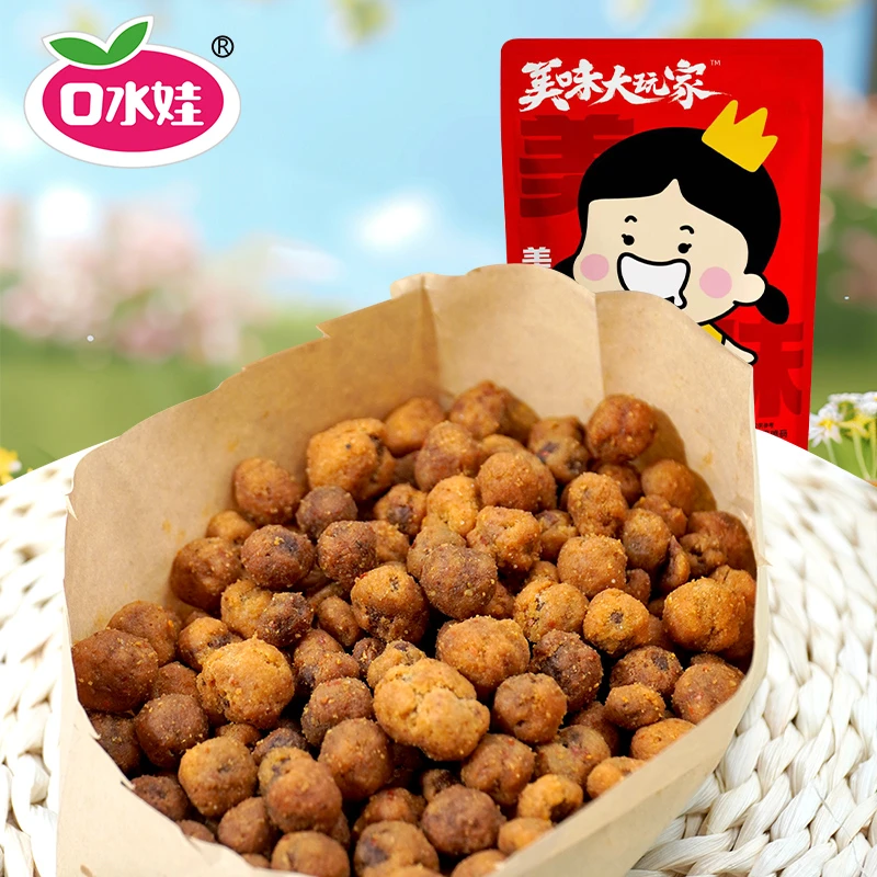 B：口水娃500克怪味黄金豌豆