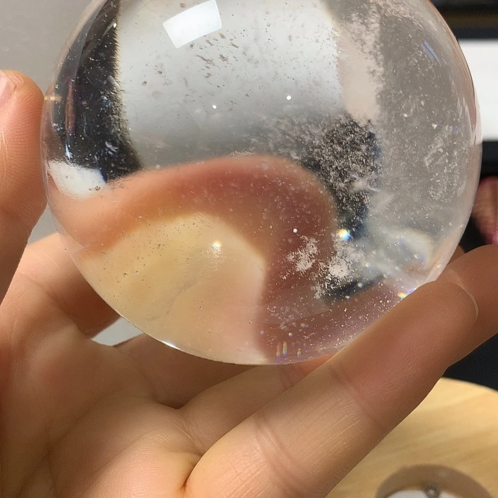 陶瓷白色熔炼水晶球