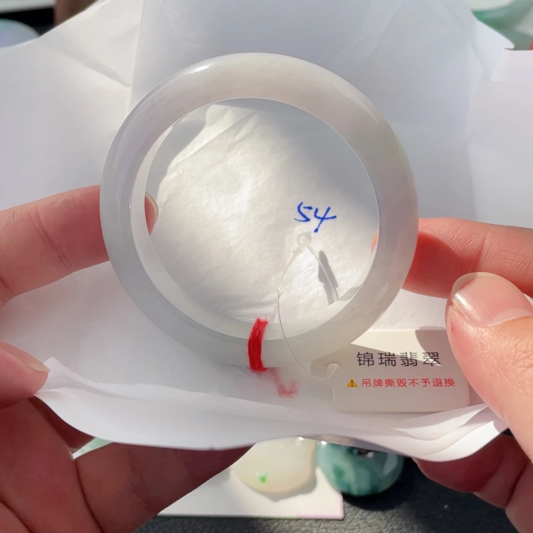 翡翠手镯未镶嵌54正圈