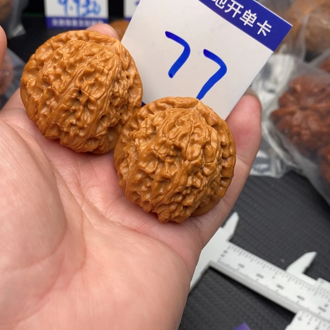 把件文玩核桃白狮子39