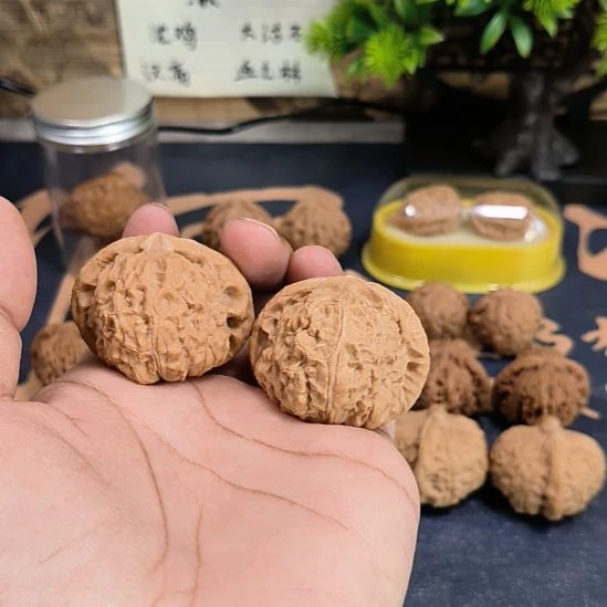把件文玩核桃肚47，边45，精配全品南瓜墩，7号