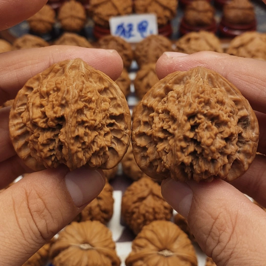 文玩核桃把件44尺 全品满天星 45.5克 18