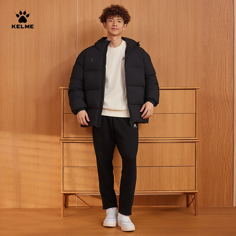 【 棉服外套】卡尔美官方旗舰店冬季男女短款棉服保暖加厚舒适宽松