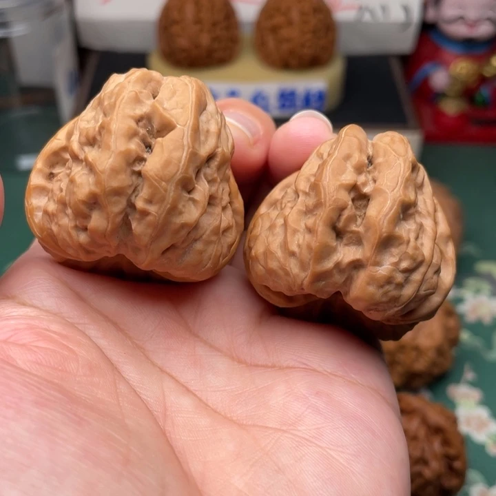 【闪购商品】把件文玩核桃39开背蛙45+肚