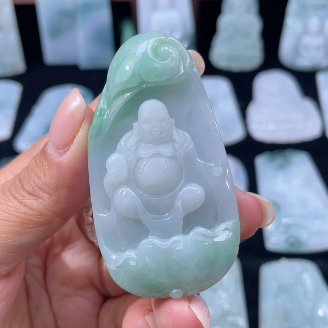 颈饰未镶嵌翡翠佛公