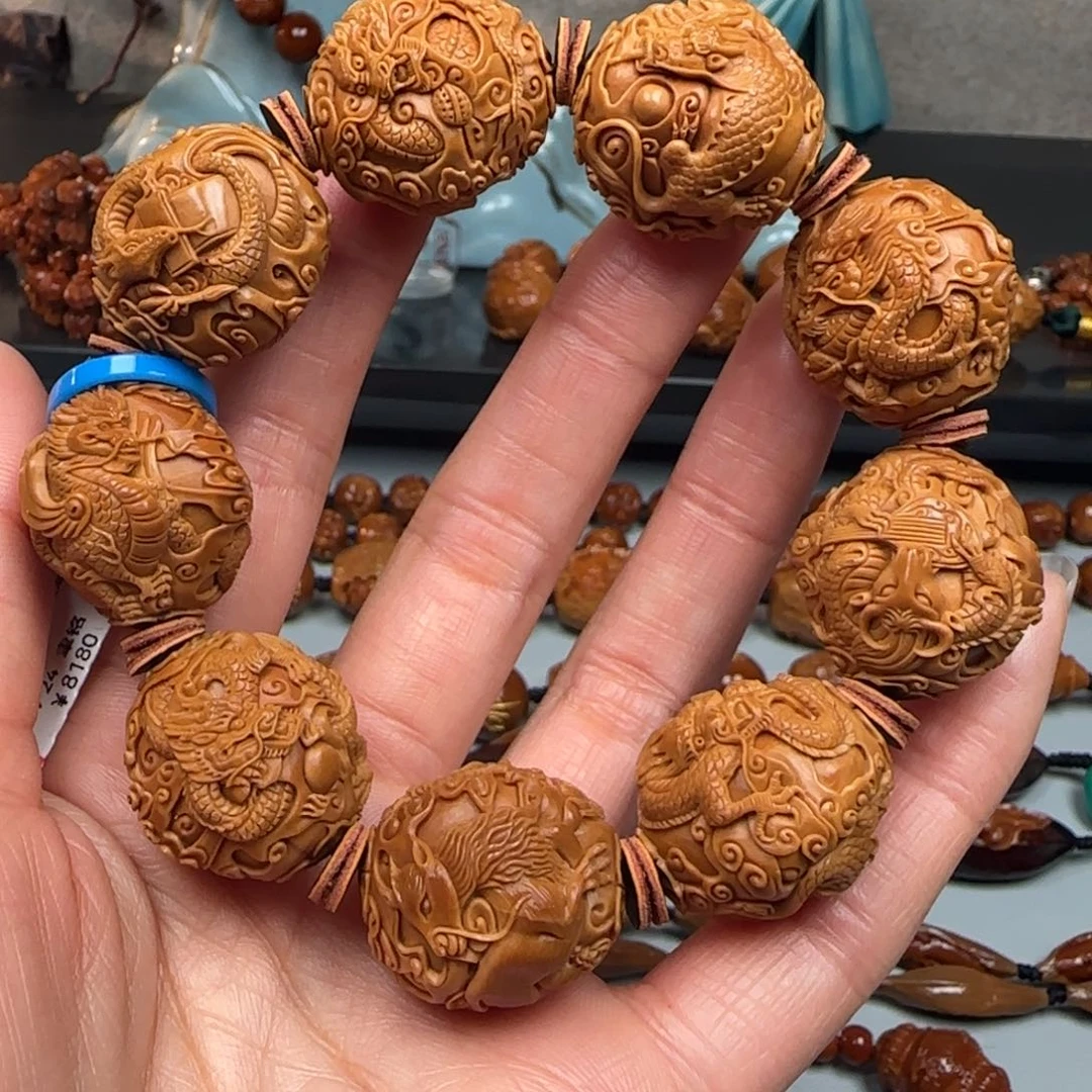 橄榄核手串/手链山海经九龙手串