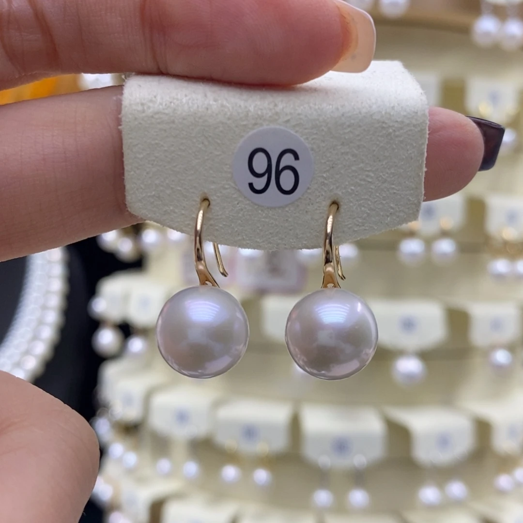 淡水珍珠耳饰银S925镶嵌