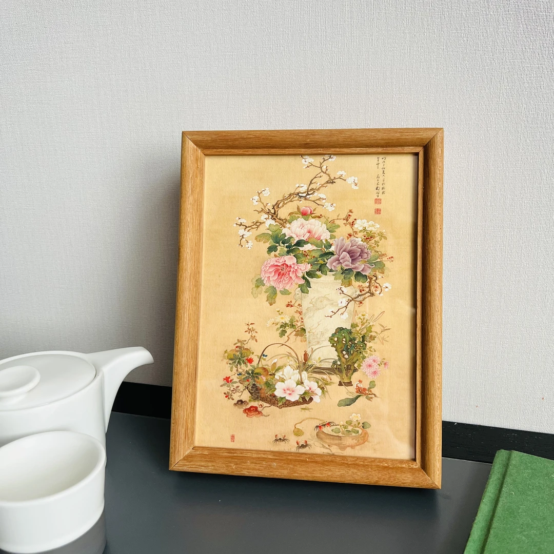 15-20cm桌面摆画国风挂画客厅装饰玄关装饰画