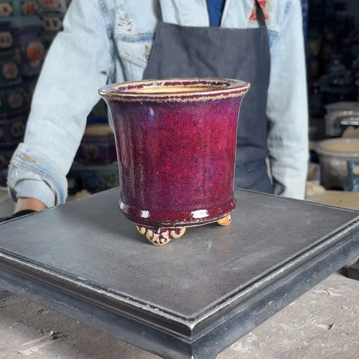 一风堂石湾花盆 内11*11微瑕