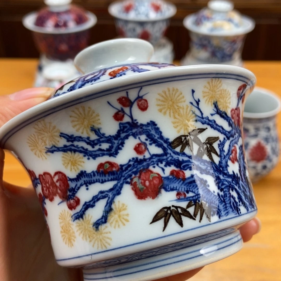 手绘现代茶具非古董