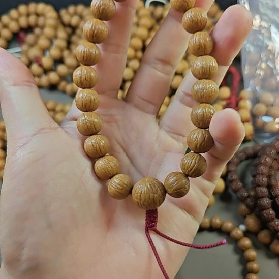 猴头核桃手串凤羽12+小手持福利
