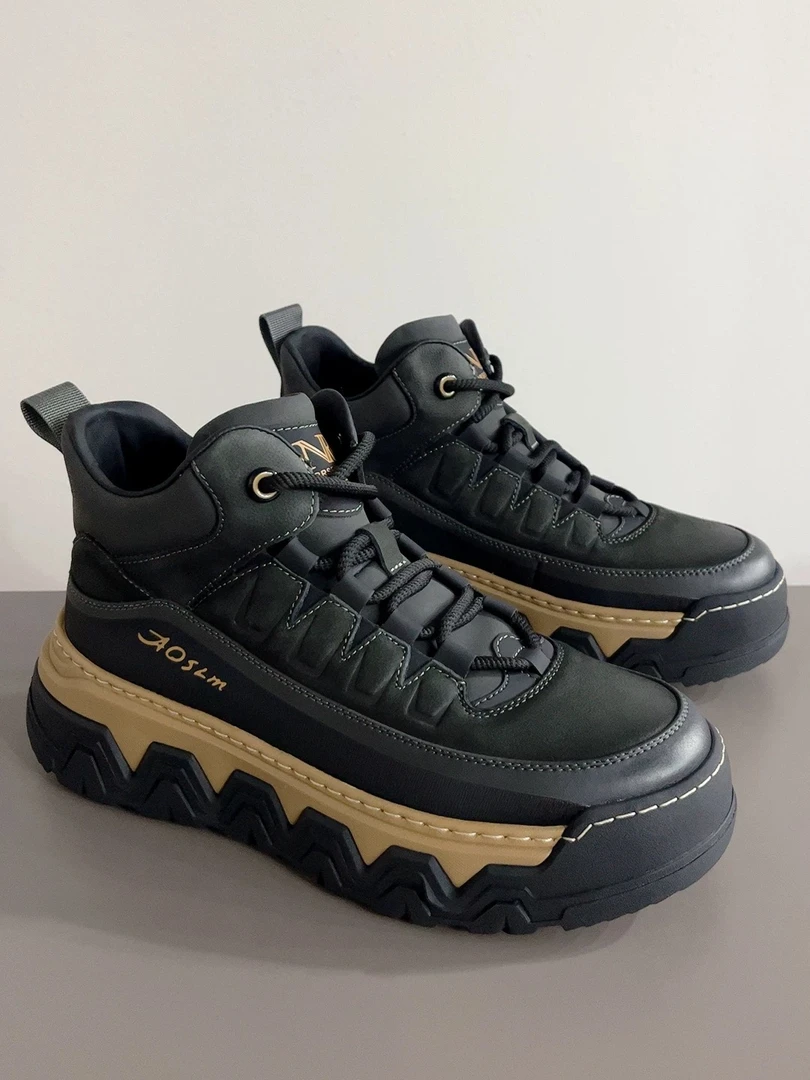 户外休闲鞋新款大棉鞋男雪地靴防滑时尚厚底棉鞋 58069