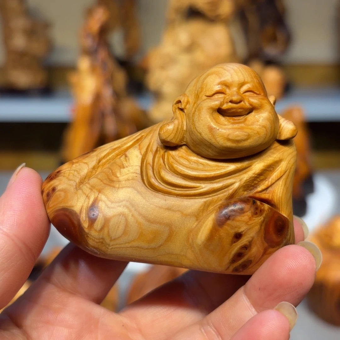 木太行崖柏弥勒佛瘤疤