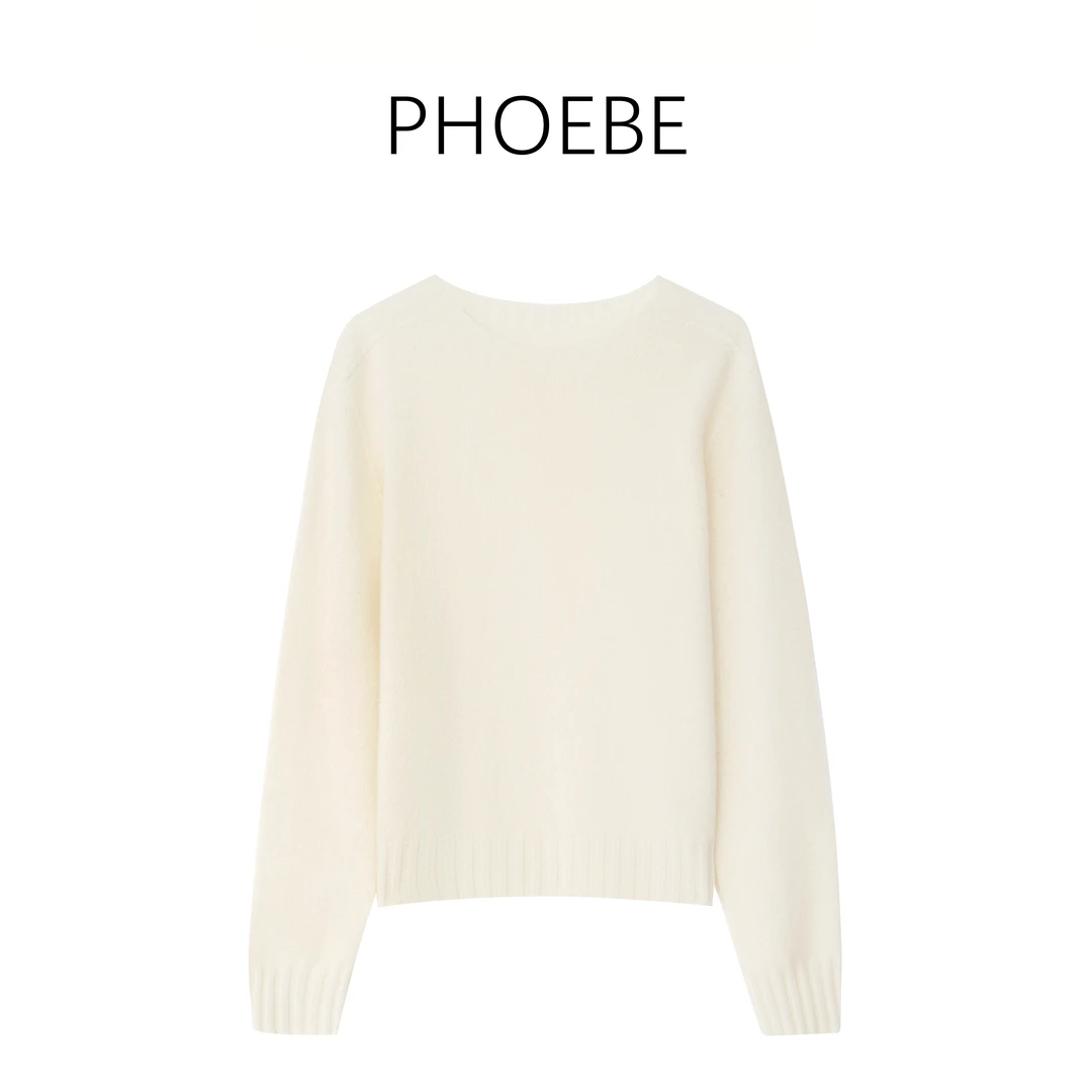 【小幸福】PHOEBE叶姐 秋冬保暖长袖休闲百搭针织上衣H5100484C