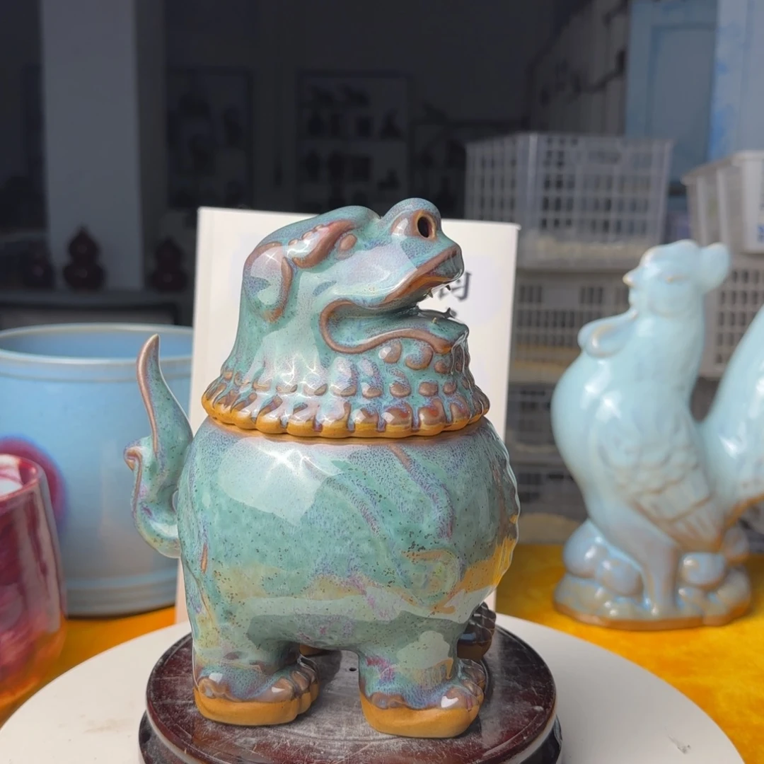 陶摆件郑家钧窑摆件