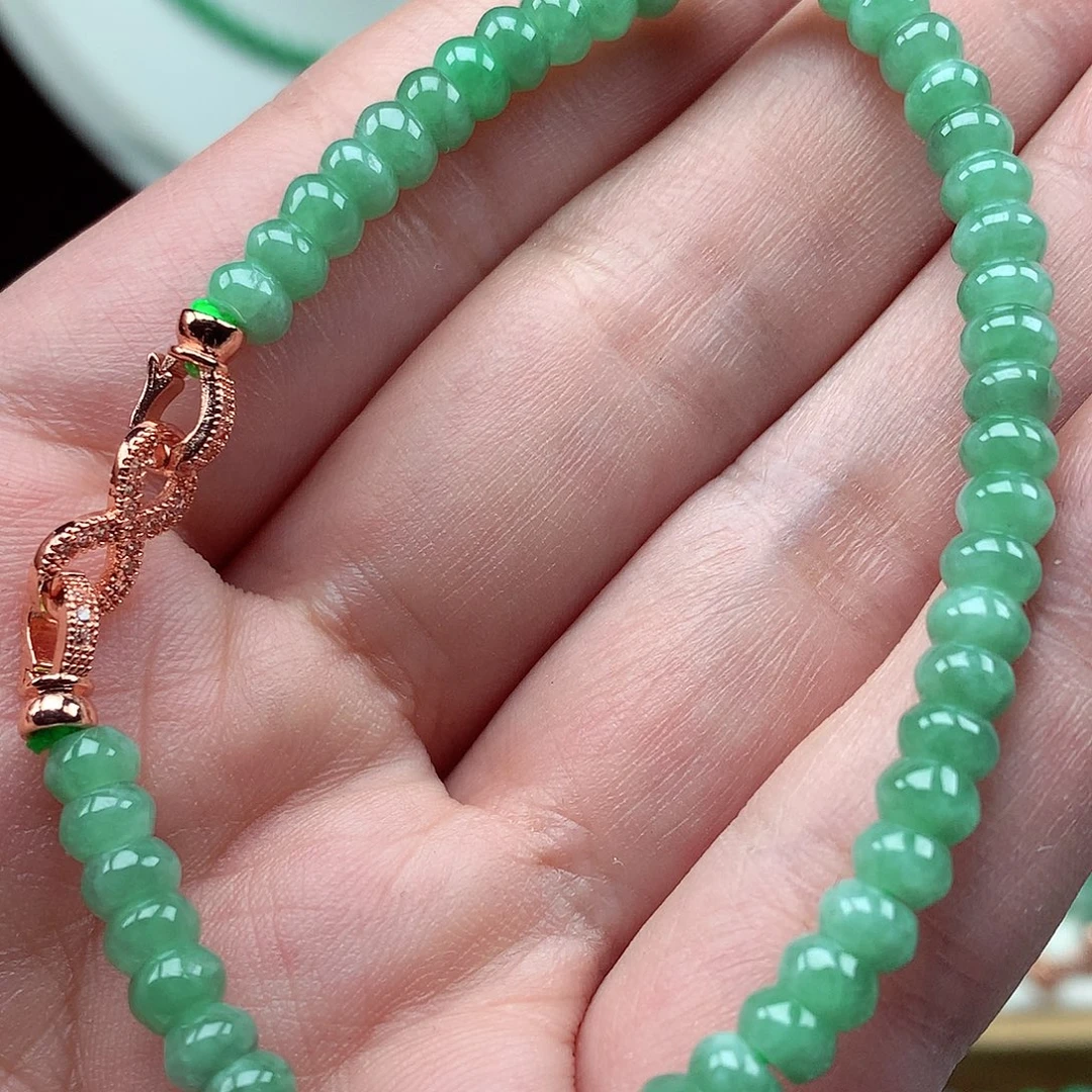 翡翠未镶嵌毛衣链翡翠