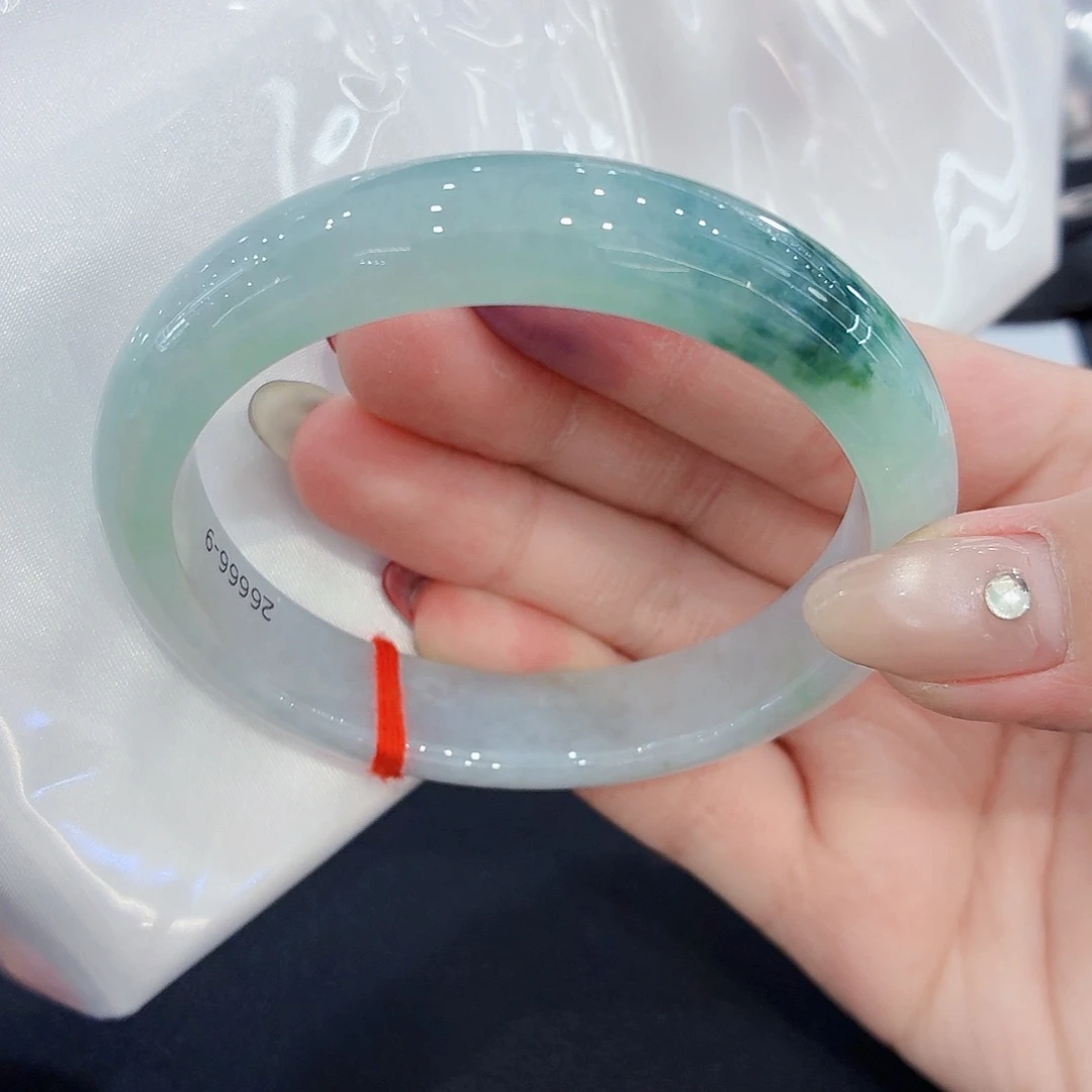 翡翠未镶嵌手镯翡翠59圈口（强推）