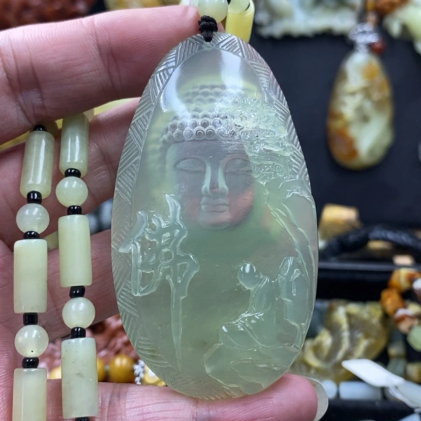 【闪购商品】蛇纹石玉吊坠未镶嵌