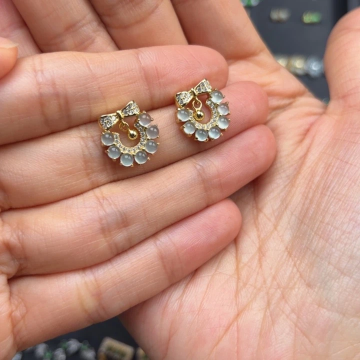 十***一翡翠银S925镶嵌颈饰