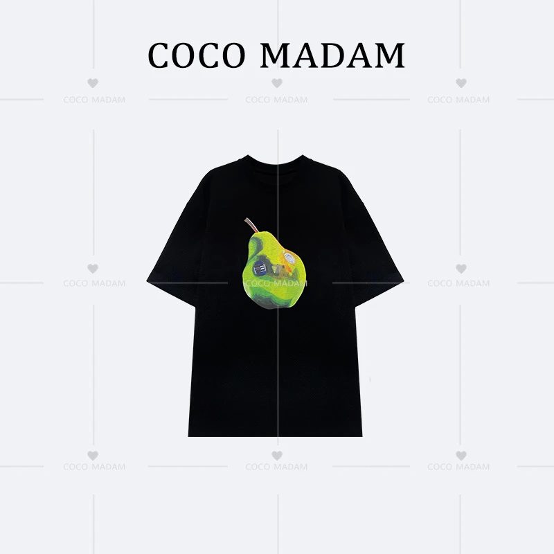 ANNI · Ani-A777 早春2024新款“水果”印花时尚百搭圆领T恤