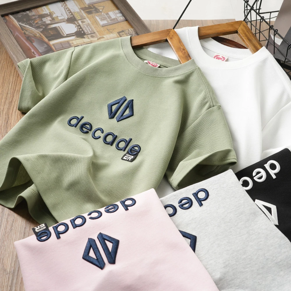 时尚夏季款儿童刺绣简约短袖T恤帅气男童大气半袖S980