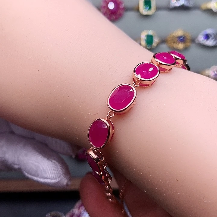 戒指银S925镶嵌坦桑石