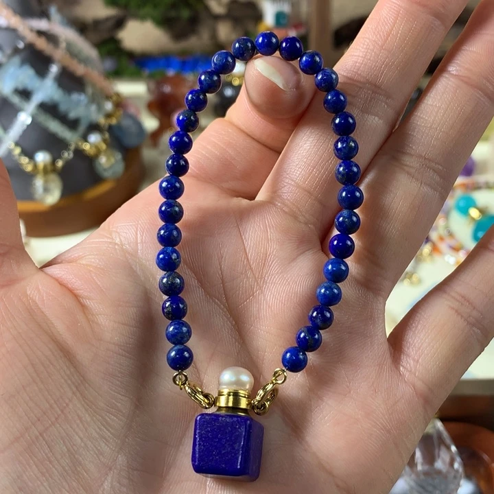 葡萄石未镶嵌香水精油瓶