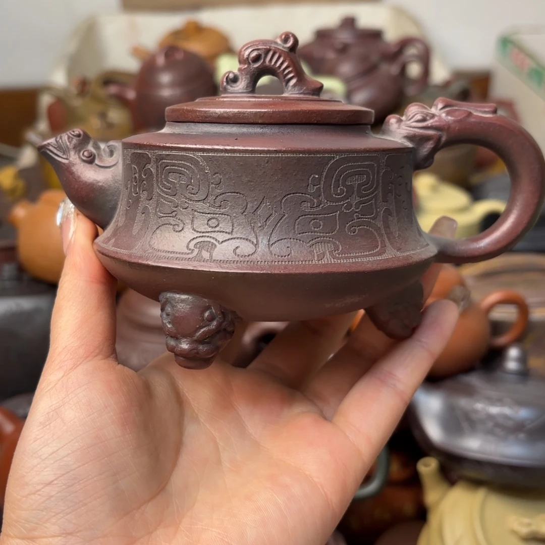 紫砂茶壶晃盖微瑕疵