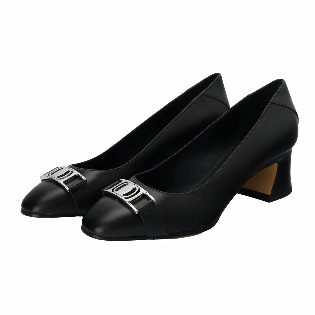 未使用 FERRAGAMO/菲拉格慕 女式气质粗跟单鞋01D690 753951