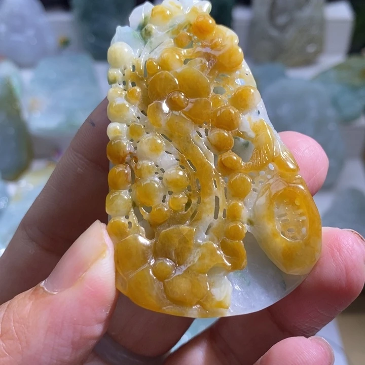 【闪购商品】颈饰未镶嵌翡翠喜上