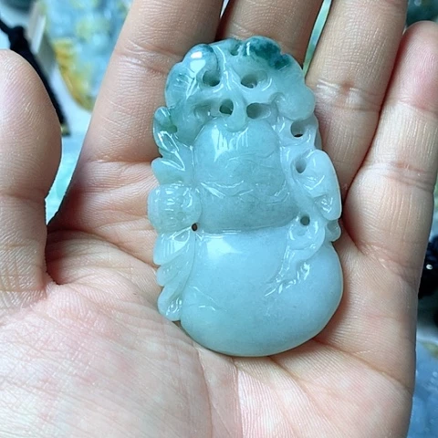 翡翠颈饰未镶嵌天然缅甸翡翠a货