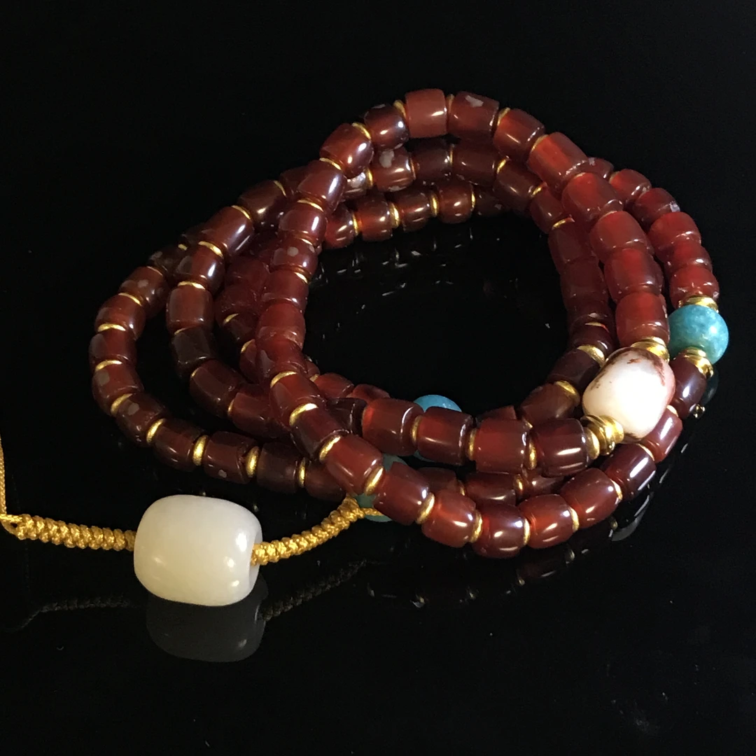 【国营/槐荫/手串】明代玛瑙108籽/HY555593