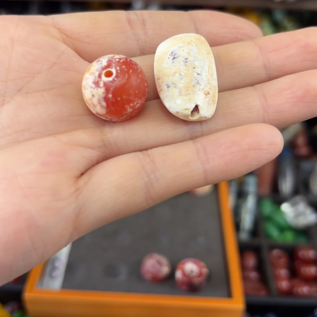 秋***虎玛瑙/玉髓颈饰未镶嵌