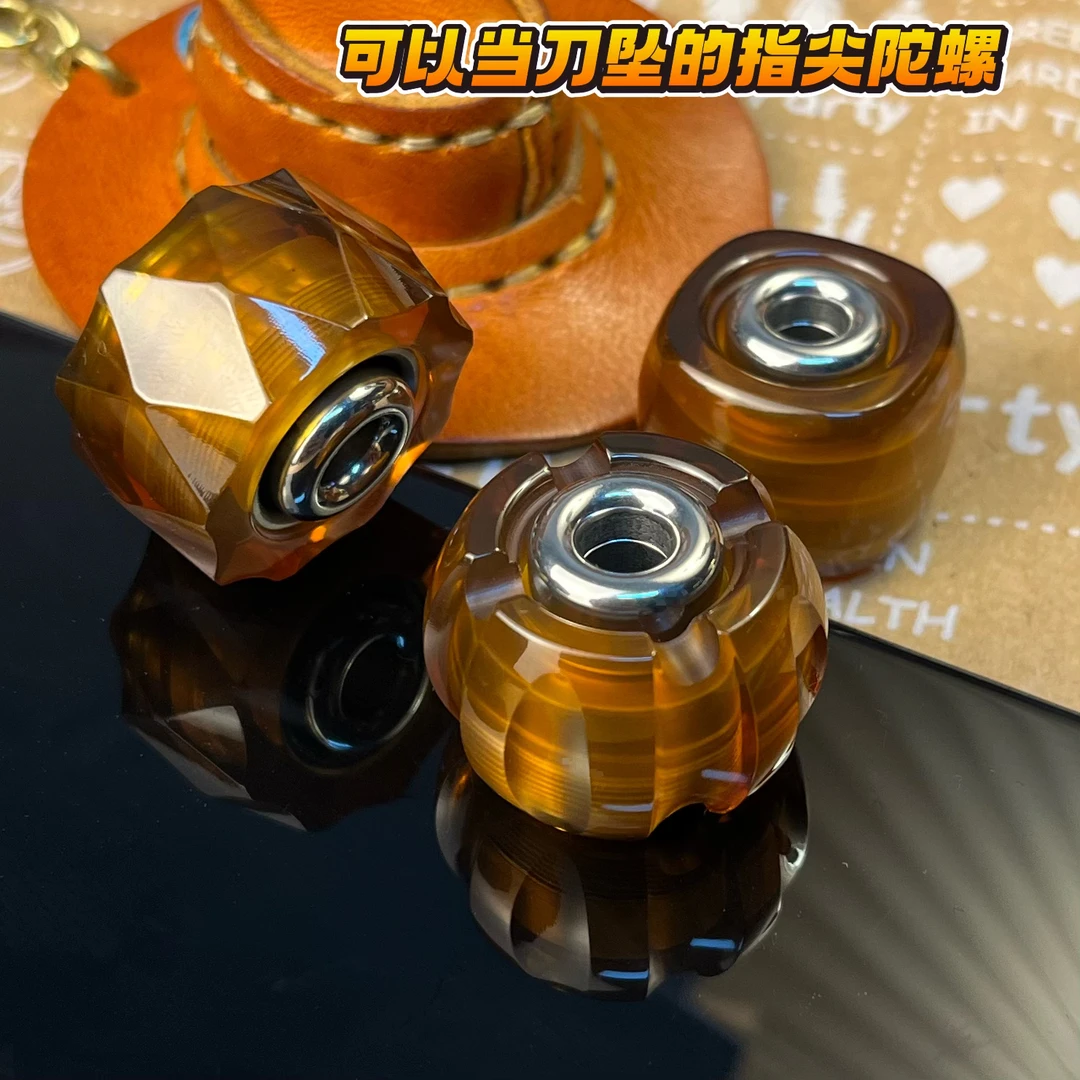 【Mini陀螺坠】可做指尖陀螺可挂绳多功能创意edc解压玩具透亮Pei材