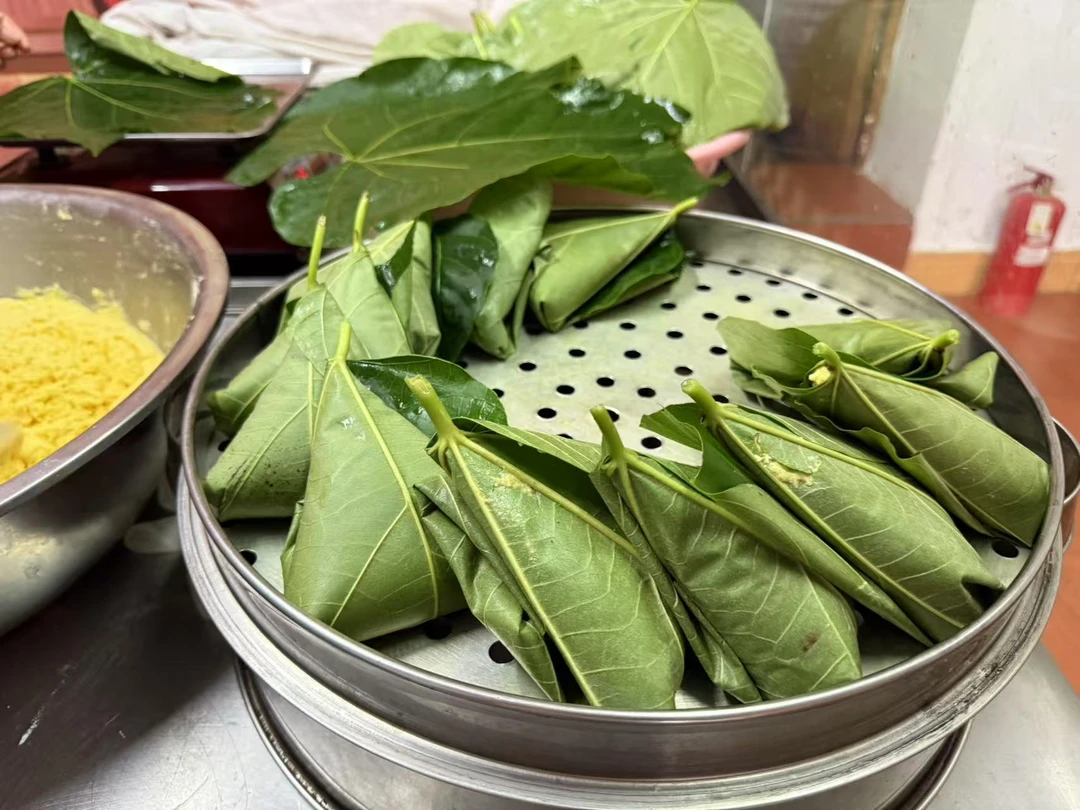 正宗桐子叶包谷粑粑长阳特产儿时味道早餐天然绿色食品