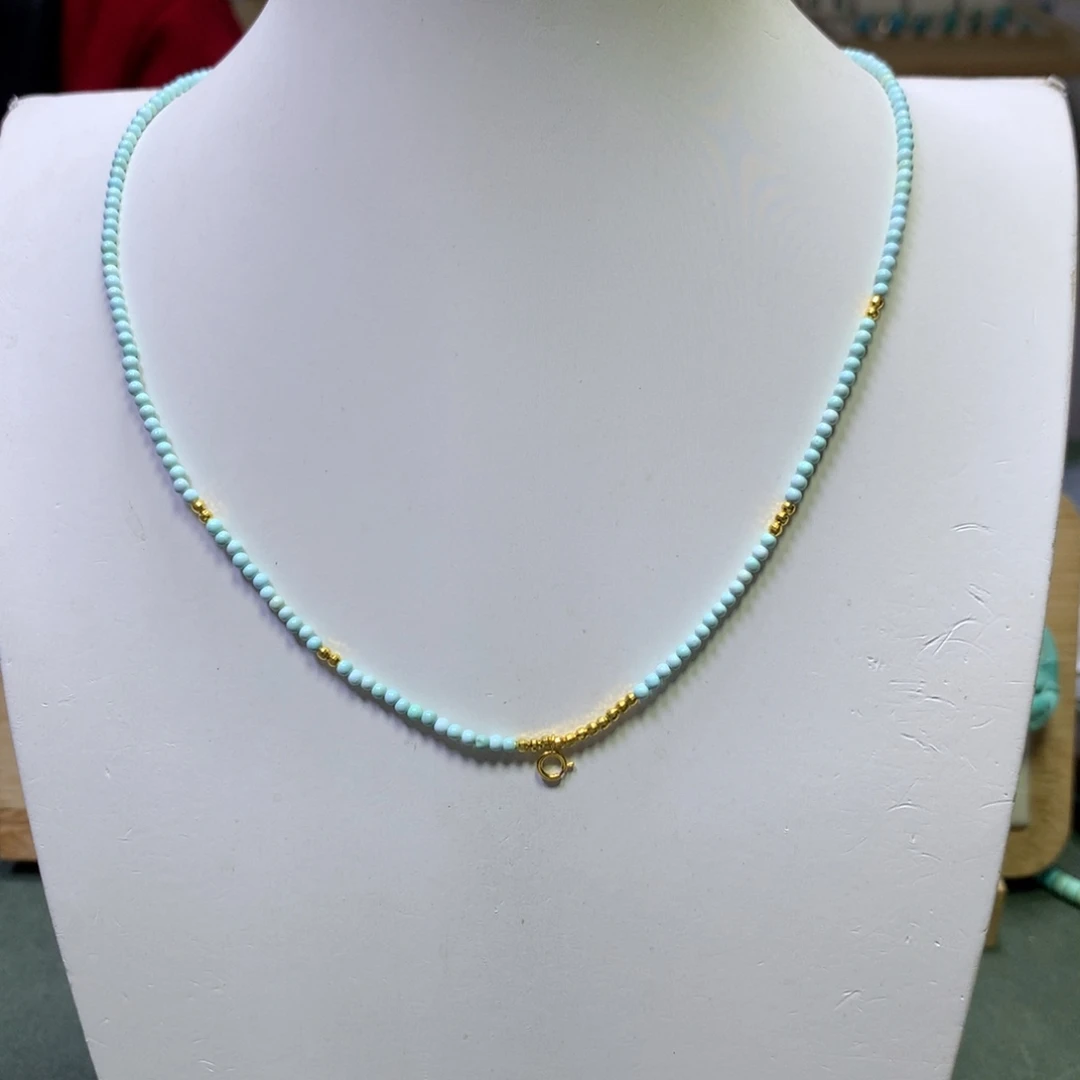 绿松石万能链18K金镶嵌