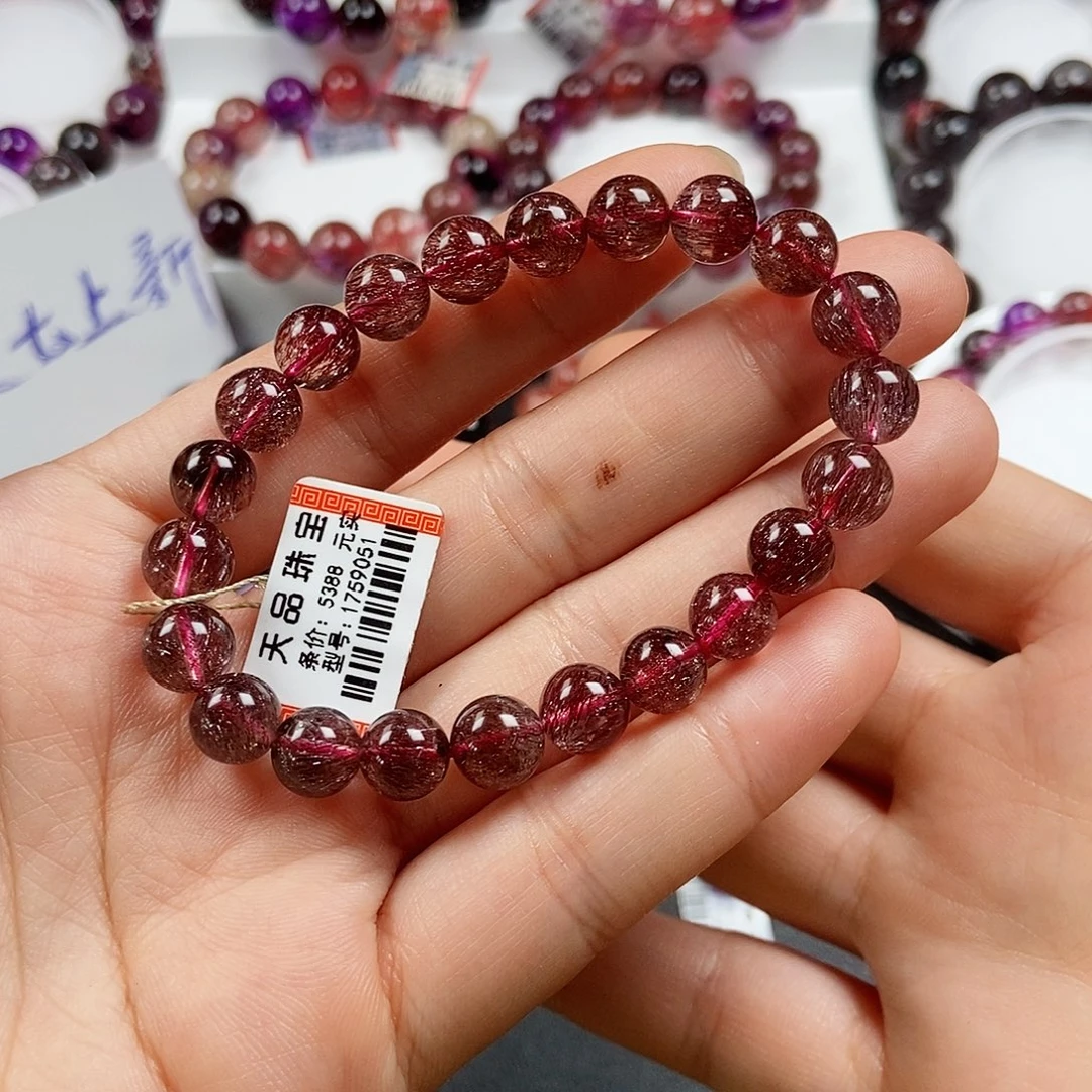 熙***熙水晶手链未镶嵌红超七1759051