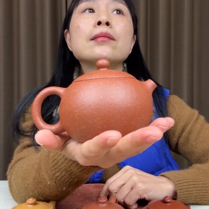 紫砂茶壶30目红绛坡西施240cc全手工