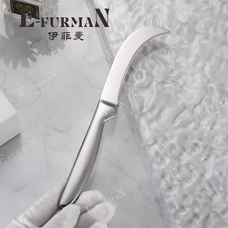 E-FURMAN 不锈钢水果刀小弯刀切割西瓜芒果商用刮皮刀凤梨菠萝蜜