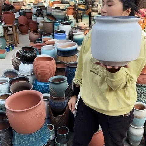 口21高22瑕疵一个盆子。