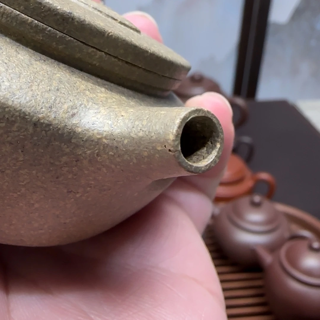 一***二紫砂茶壶宝山青段无相微瑕