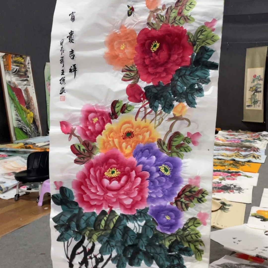 国画国画作品画心一张